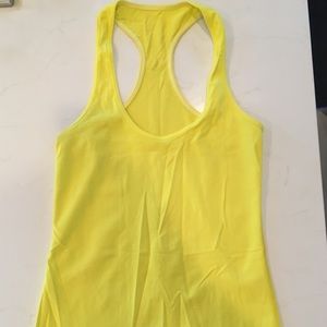 Lululemon Yellow Racerback Tank